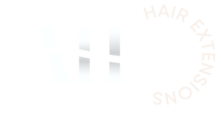 White logo with text on a white background